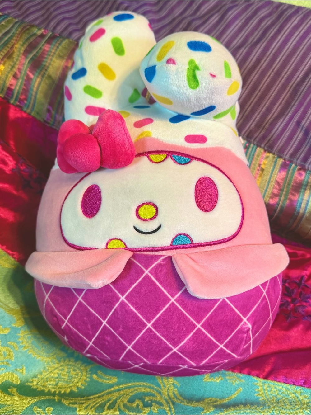 My Melody 10” Squishmallow Ice Cream Cone Plush